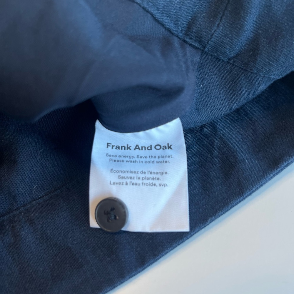 Frank and Oak Navy Wrap Crop Top - Picture 7 of 13